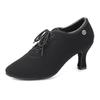 Women Standard Ballroom Dance Shoes Oxford Cloth Outsole Practice Competition Modern Dancing Shoe Dance