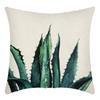 New Tropical Plant Leaves Rainforest Linen Cushion Pillow Cover
