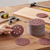 Aluminum Oxide Sanding Discs 5 Inch - 80 Grit with Hook & Loop Backing for Air Grinders
