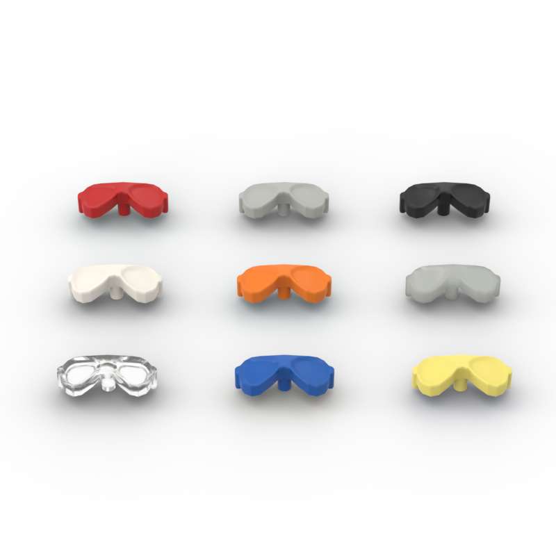 MOC 10PCS 18854 Mini Glasses Construction Blocks Component Works With Friends Bricks Assemble Particle Idea Playthings Children Birth Date Gifts