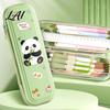 Durable School Supplies Pouch Kids Pencil Case with Multi Compartment Astronaut/Rabbit/Panda/Cat Cartoon Back To Gift for Girls Pattern Print
