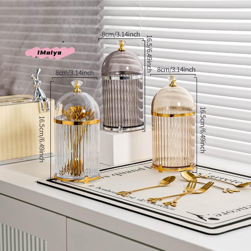 Coffee Spoon Dessert Fork Holder Household Utensil Flatware Organizer Food Storage Canister For Centerpiece
