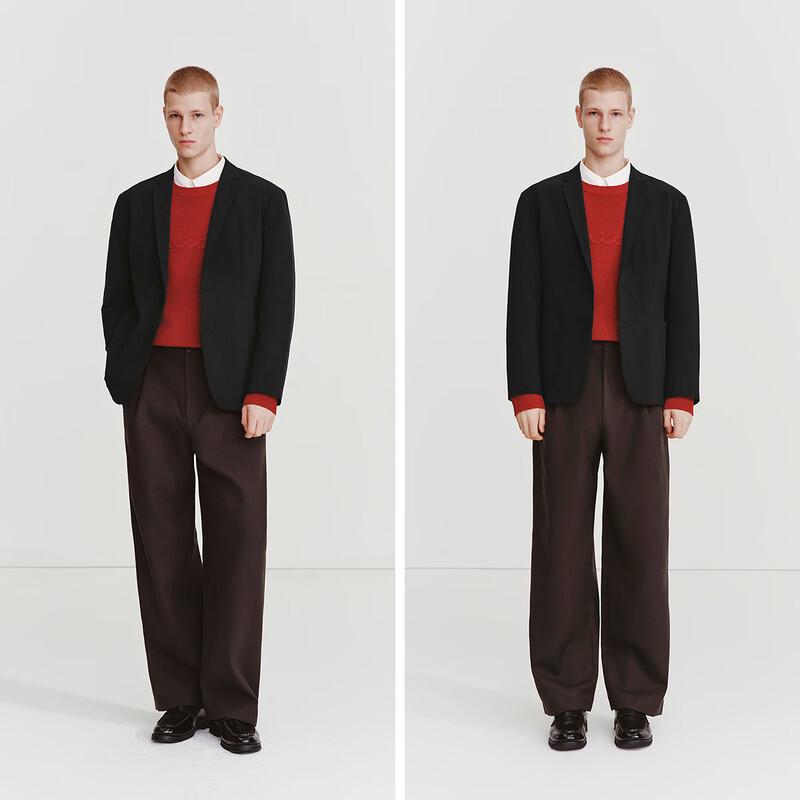 Semir Men's Casual Stretch Notch Lapel Blazer