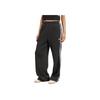 Adidas Originals Adicolor Firebird Loose Straight Leg Knit Sports Pants Women Bottoms Black White JV7525