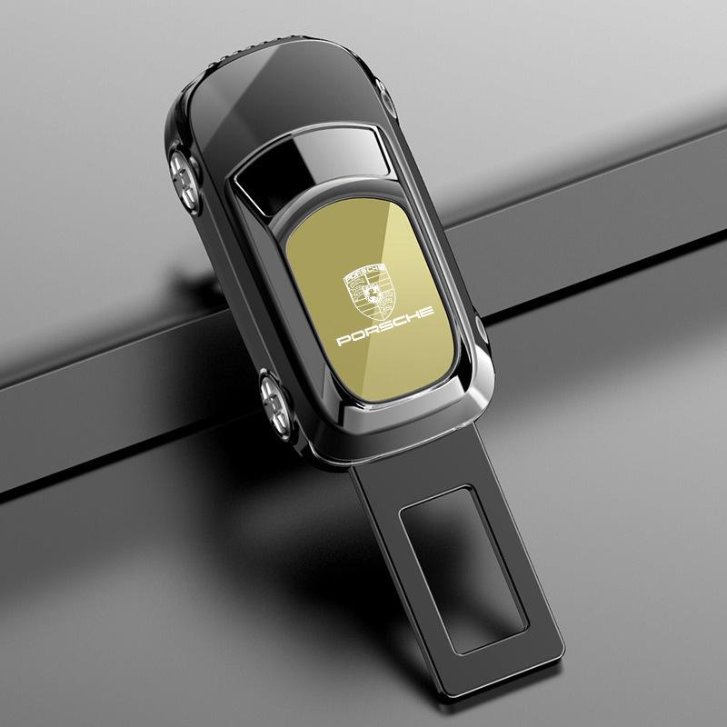 1PC Car Seat Belt Buckles Safety Belts Extender Plug Accessory For Porsche 911 Cayenne Carrera-GT 928 Panamera Boxster Macan 918