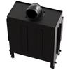 Fireplace Insert KRATKI LUCY Right 14 kW Ø200 BLACK with Closing Kit