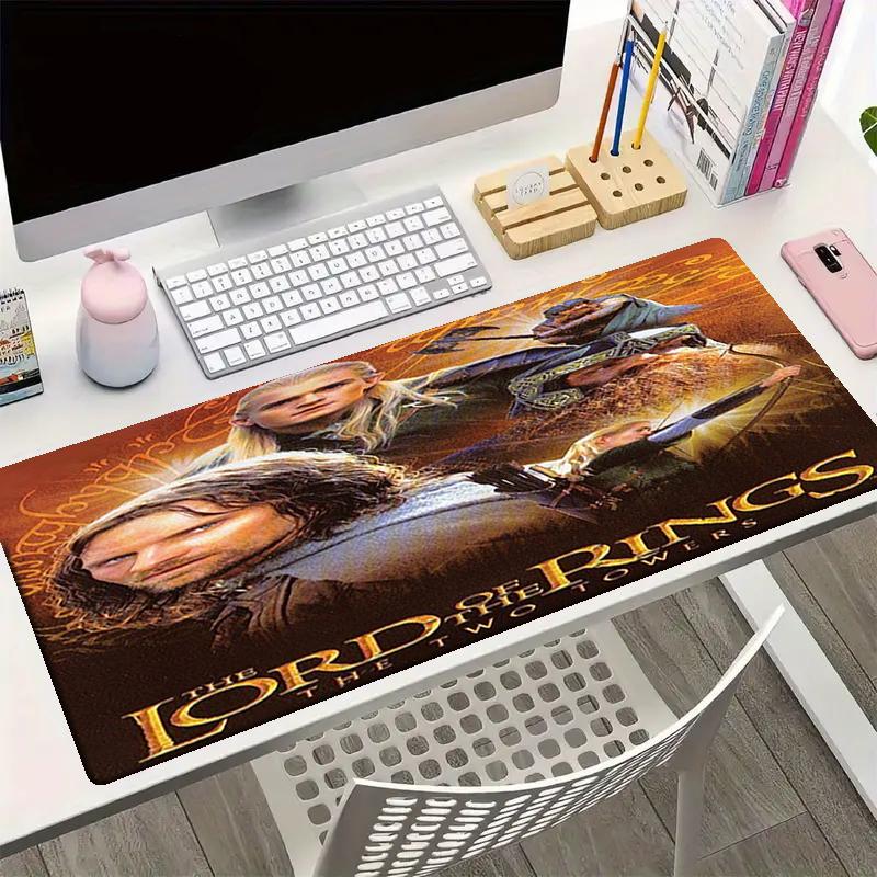 The Lord of the Rings Theme Mouse Pad, Non Slip Rubber Base, Multifunctional Office & Home Decor, Perfect for Workspace Personalization.
