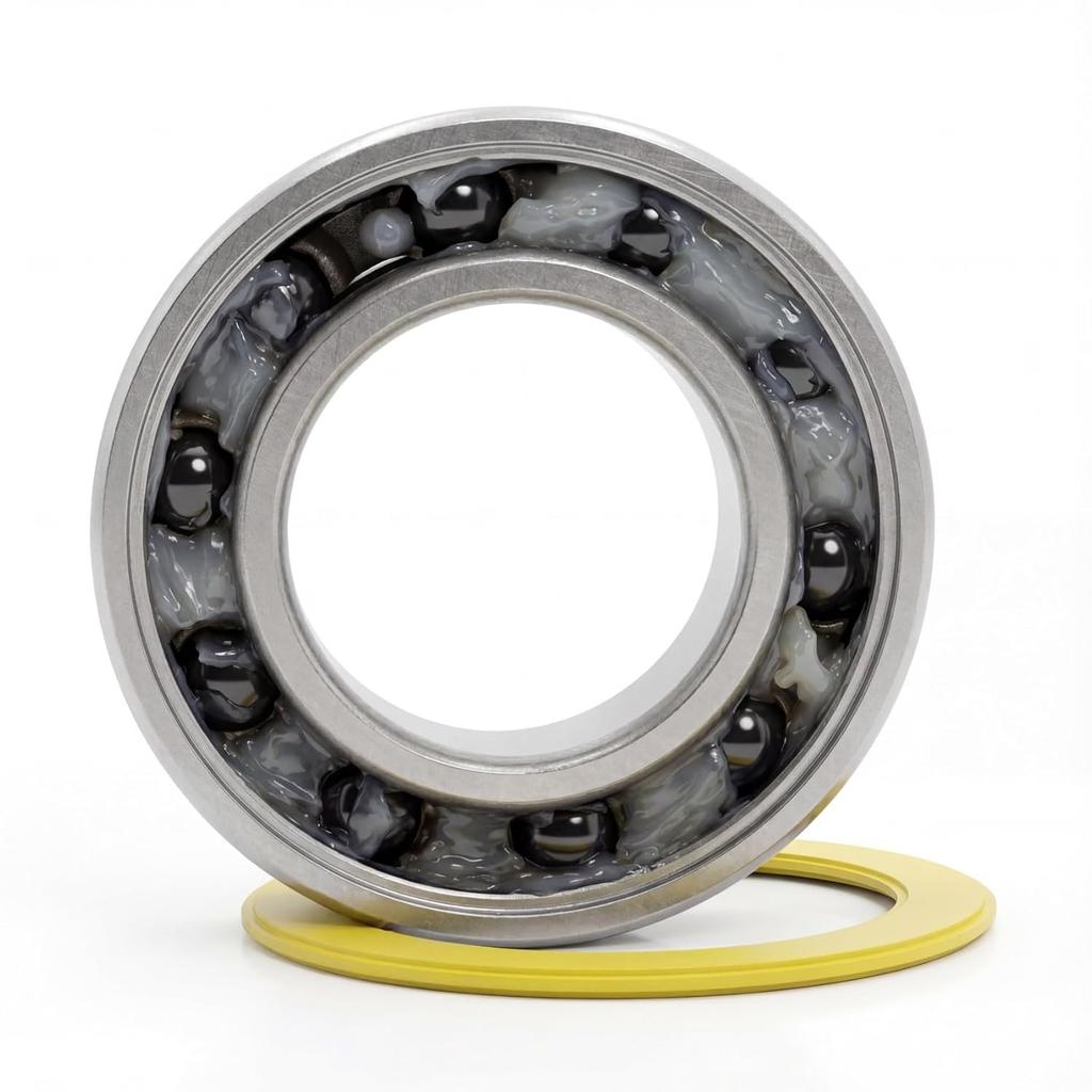 6902-2RS Stainless Steel Ceramic Hybrid Radial Bearing, 15x28x7mm Bicycle Hub Front Rear Hubs Wheel Bearing (1PC)