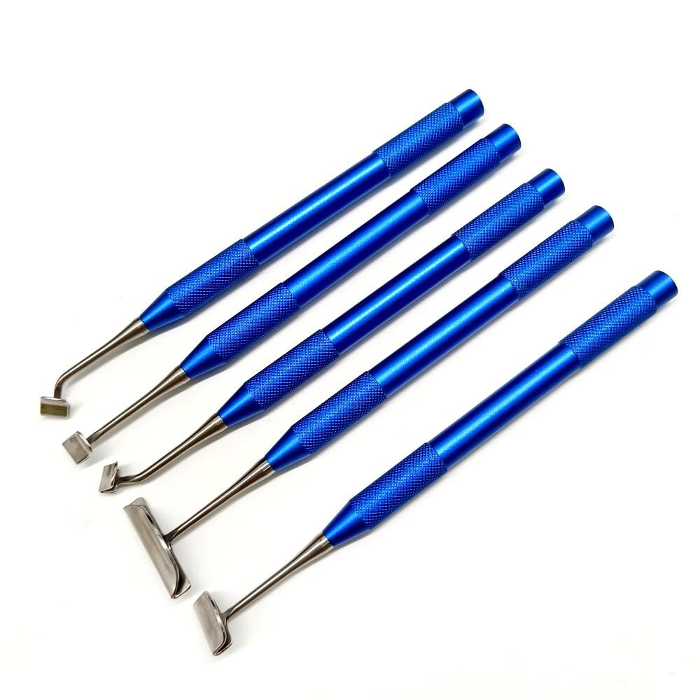 

1 шт. или 5 шт. Набор для чистки дентальных имплантатов с мягкой щеткой, стоматологический хирургический инструмент для лингвального лоскута, разделитель надкостницы, редукционный инструмент для надкостницы 5 pieces mixed