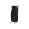Nike Loose Solid Color High Waist Maxi Skirt Women Bottoms Black FB8355-010