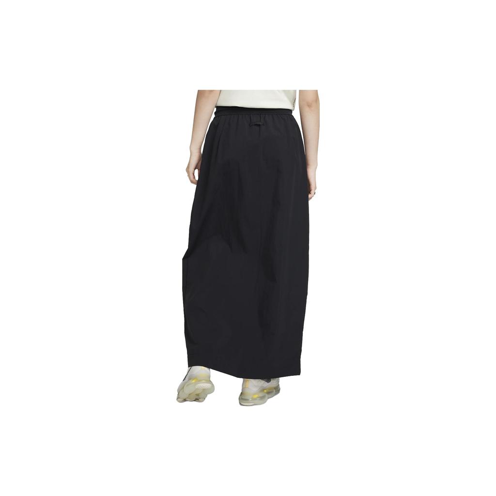 Nike Loose Solid Color High Waist Maxi Skirt Women Bottoms Black FB8355-010
