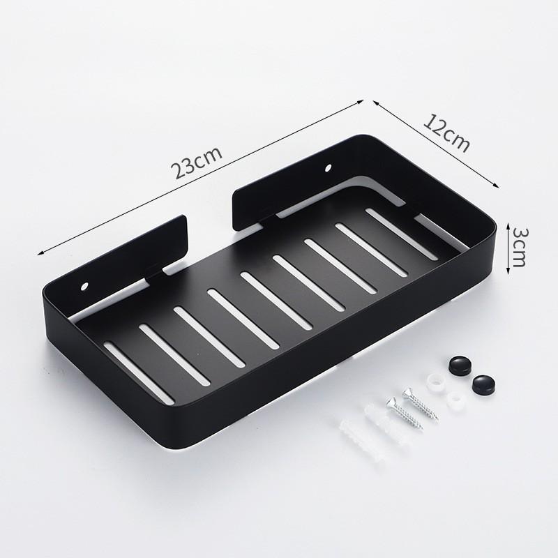 Stainless Steel No-Drilling Soap Holder, Bathroom Shower Soap Dish with Drainage, Hotel Style Rustproof Wall Mount Rack