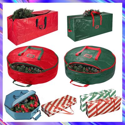 Deluxe faltbare Weihnachtsbaum-Aufbewahrungstasche Aufbewahrungstaschen für Kränze Organizer zur Aufbewahrung von Weihnachtsbaumschmuck Zubehör Organizer
