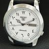 VINTAGE REFURBISHED SEIKO 5 AUTOMATIC JAPAN MENS WHITE DIAL WATCH a445551-1