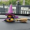 Car Decor Small Yellow Duck With Harry Potter Broomstick For Cabin Interior