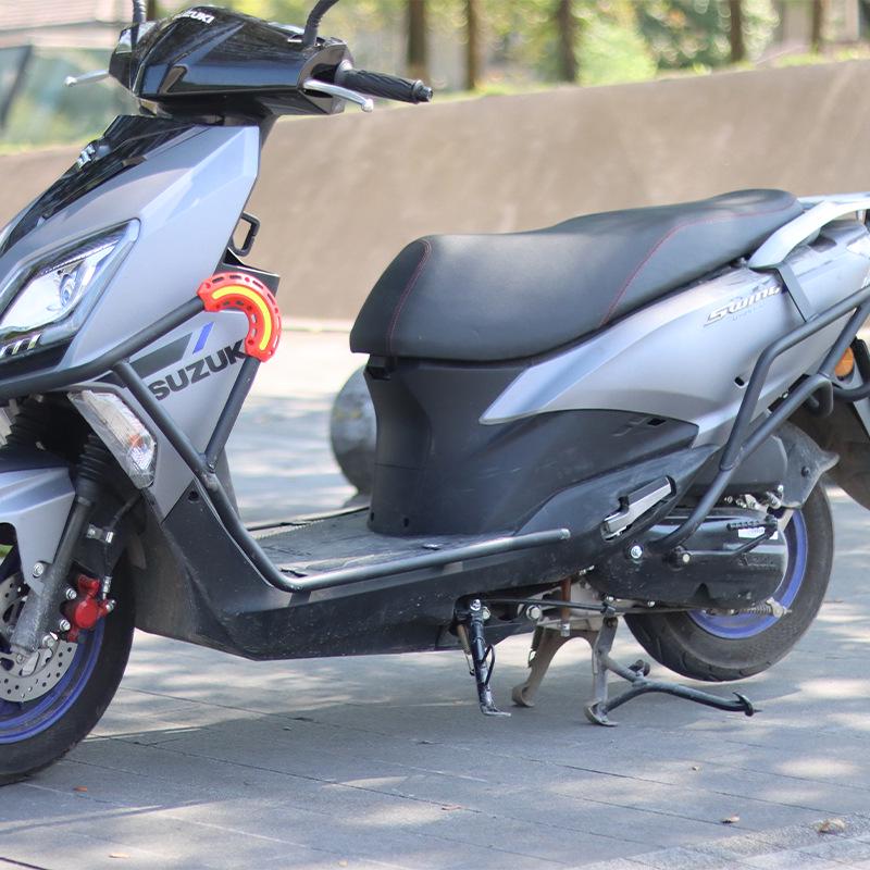 Leichtmotorrad Suzuki UY125 Schutz-Kollisionsschutzstangen - Vorder- und Hinterradstoßstangen aus Kohlenstoffstahl