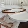 Musthave Womens Double Buckle Belt In Elegant Black And Chic Camel For Outfit Any