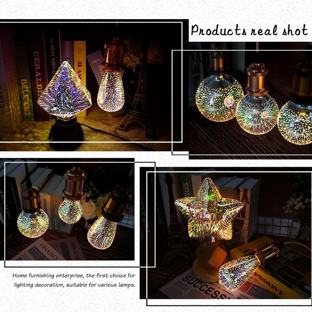 Design Bar Restaurant 3D Festive Atmosphere Fireworks Lamp Night Light LED Light Decoration Bulb
