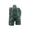 Elephant Statue Natural Crystal Healing Rose Quartz Black Stone Jade Craft Home Decoration Christmas Gift Animal Statue Stone