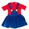 Halloween Cosplay Costume Mario Parent-Child Suit Prom Show Costume Mario Kids Costume