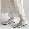 Silver retro round head inner height increase light mouth flat sole single shoes women's summer 2025 new versatile soft sole Mary Jane shoes
