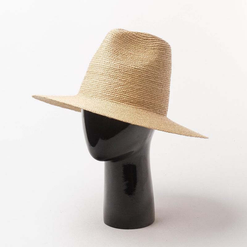 European, American spring and summer new hand-woven raffia jazz hat outdoor travel sunscreen sunshade beach raffia hat