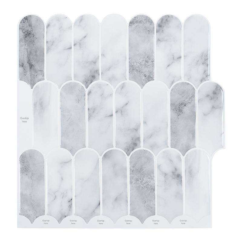 

1Pc 3D Tile Sticker Self-Adhesive Tile Backsplash for Kitchen Bathroom Decorative Wall Stickers Water Mold Resistant 30X30Cm New