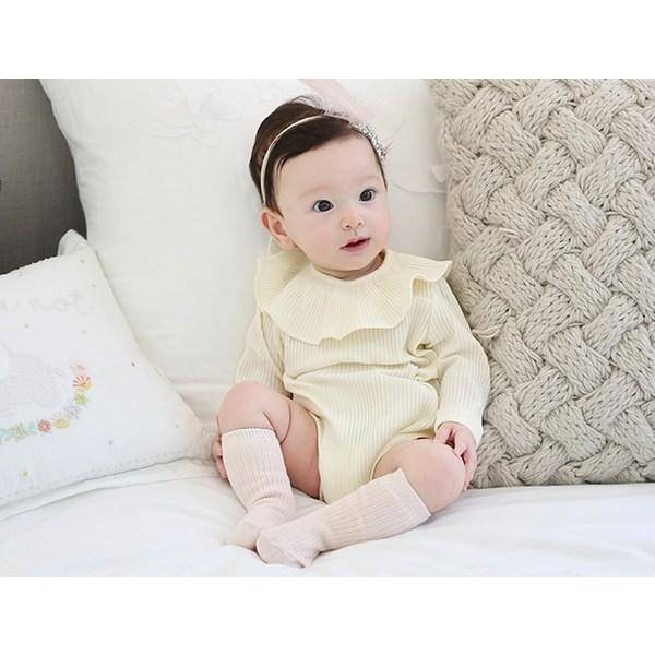 Hi Baby Club Girls' Newborn Simple Socks 2p + Knee Socks 3p Set, Korean Baby Products