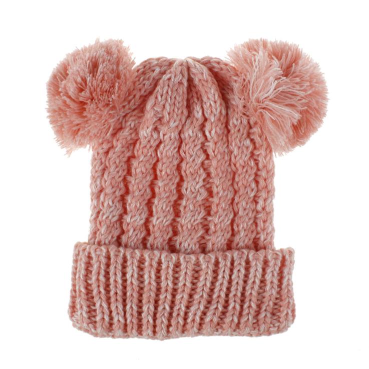 High Quality Custom Logo Children's Winter Knitted Hat Embroidery Kids Baby's Children's Winter Beanie Hat