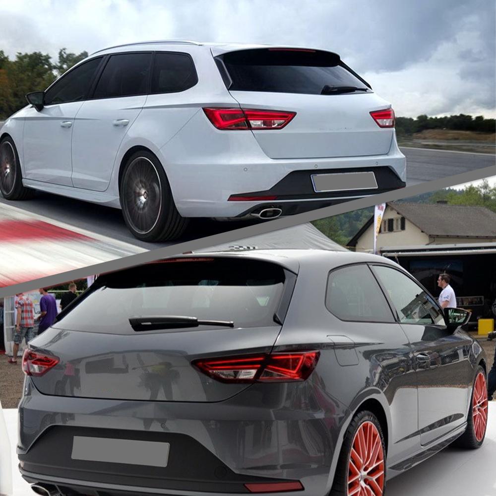 2pcs Rear Window Spoiler Rear Wing Side Roof Spoiler Lip Window Vent Decoration Deflectors For Seat Leon 5F FR Mk3 MK3.5