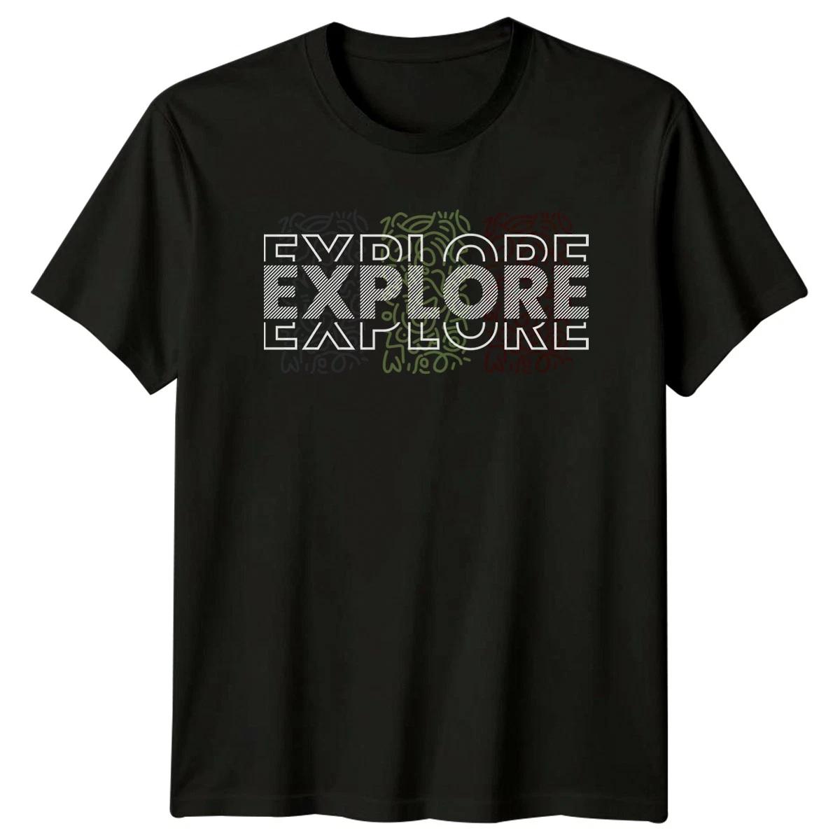 Explore Explore T-Shirt Hiking Adventure Birthday Gift For Him And Her XXXXL