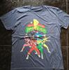 Camiseta Power Rangers Reimpressão Cor Azul Marinho Mesclado Tamanho S-4XL Unissex