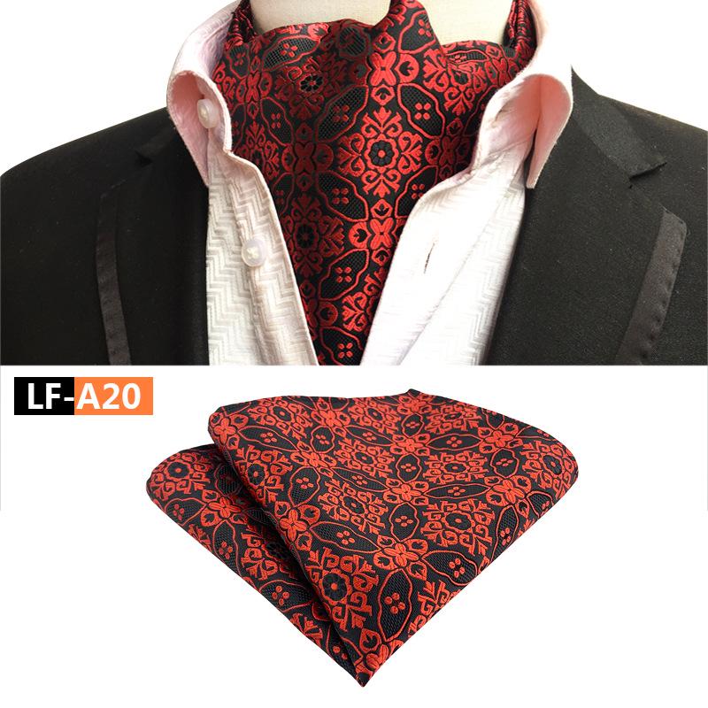 Men's Polyester Retro Tie, Scarf, and Pocket Square Set