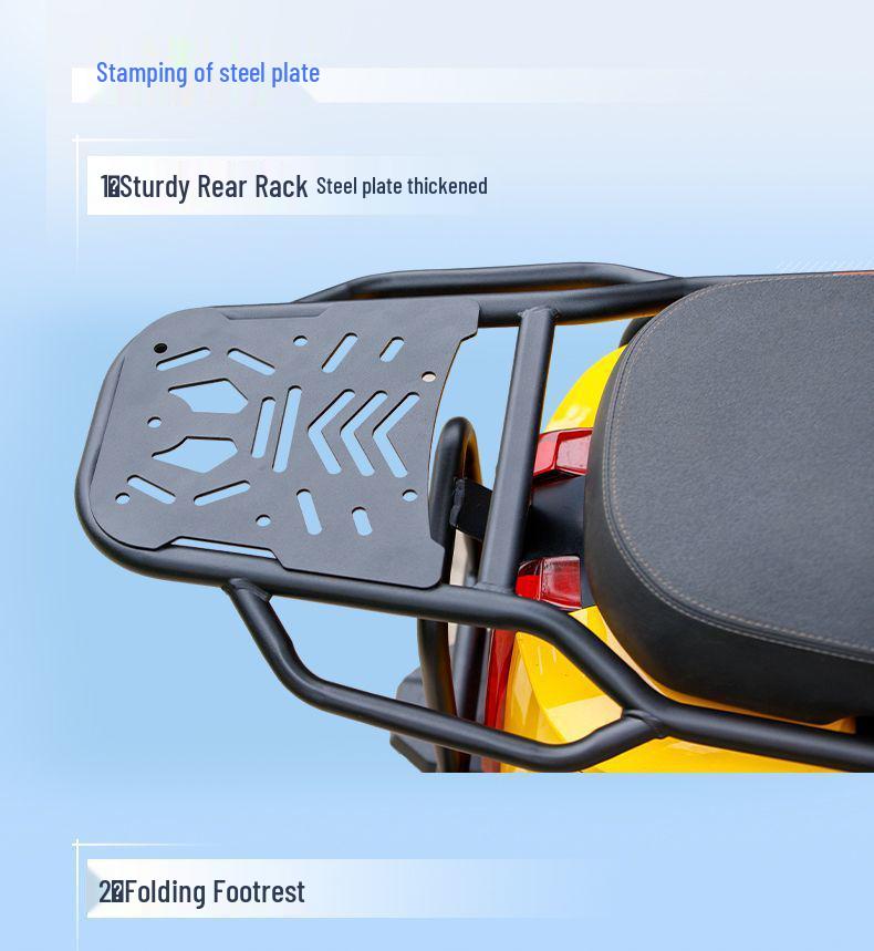 TaiLing NengS CangQiong Premium Electric Self-driving Motorcycle Protective Bar - Double Layer Baked Paint, Thickened Anti-fall Design
