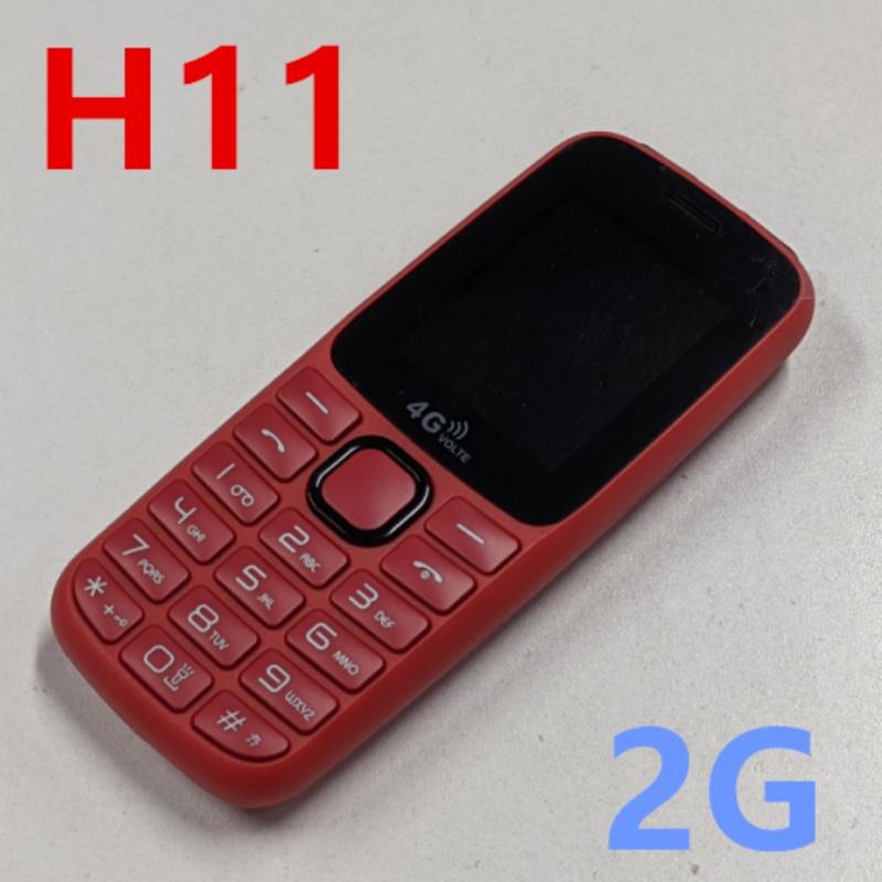 H11 2G GSM Cheap Button Phone Big Keyboard Feature Mobile Phone Bar Cellphone Small Celluar Phone for Elderly