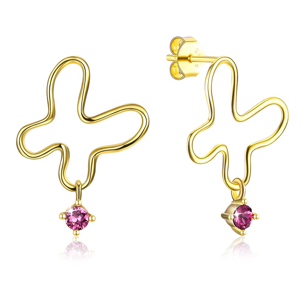

Серьги Umcho из стерлингового серебра S925, светлые роскошные бабочки
