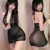 Sexy Nightclub Hip Skirt Passion Seduction Lingerie Women Flirting Pajamas Secretary Playing Costume Slightly Transparent Pure Desire