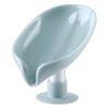 Soap Dish with Suction Cup - Non-Draining, Slanted Bathroom Vanity Storage