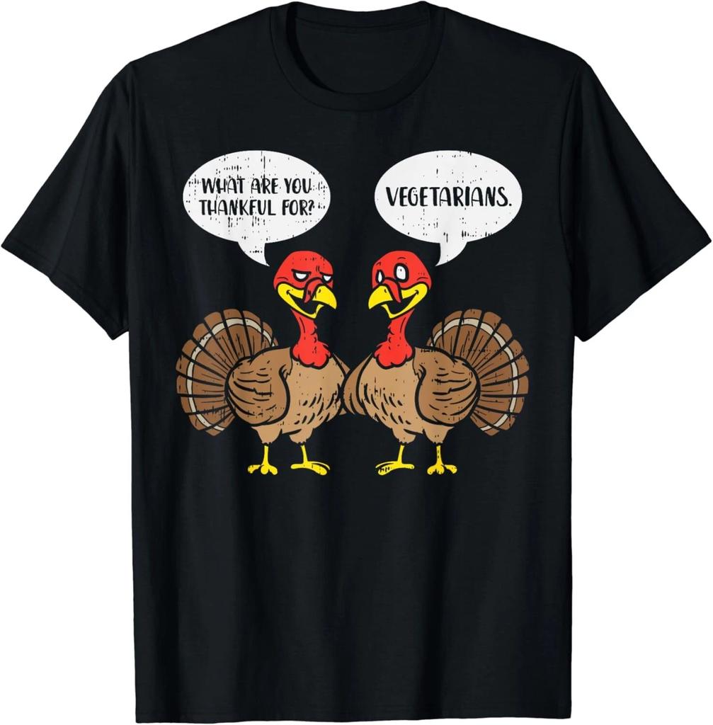 Truthähne reden dankbare Vegetarier Thanksgiving Vegan Geschenk Unisex T-Shirt