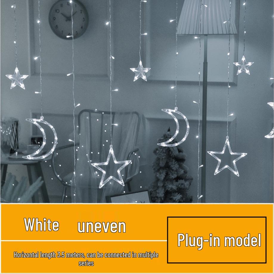 Colorful LED Solar String Lights for Outdoor Christmas Decorations 220V EU Plug (Tail Plug)