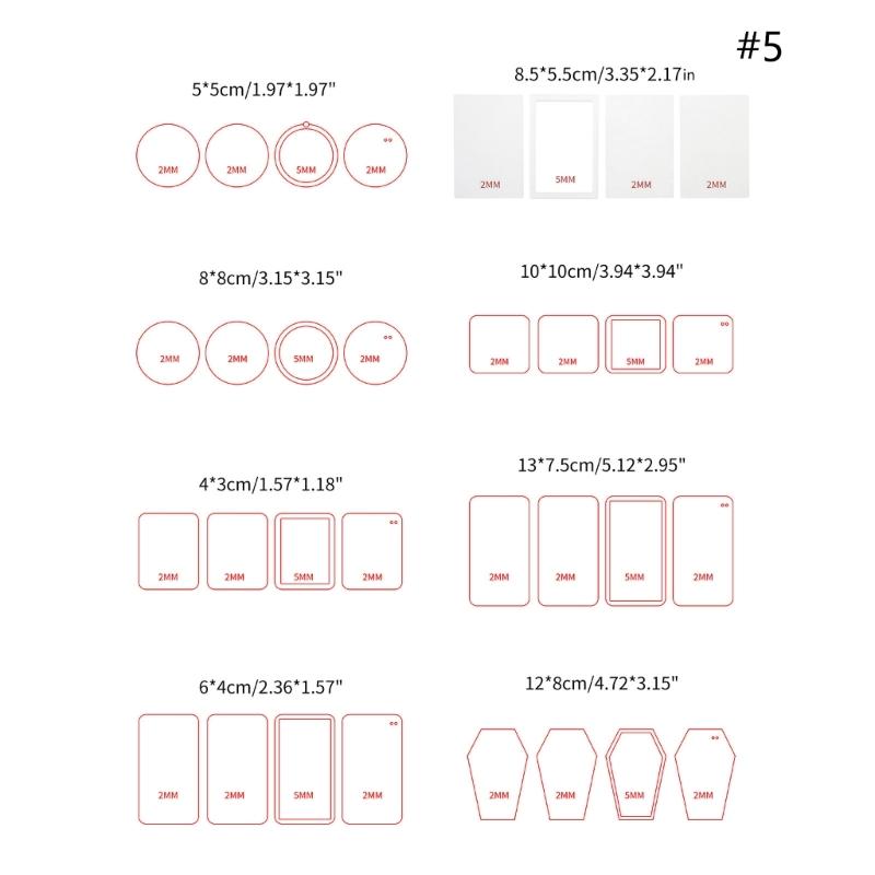 4 Pieces Acrylic Quicksand Plates Quicksand Empty Plates DIY Shake Empty Plate Acrylic Material for DIY Quicksand Crafts
