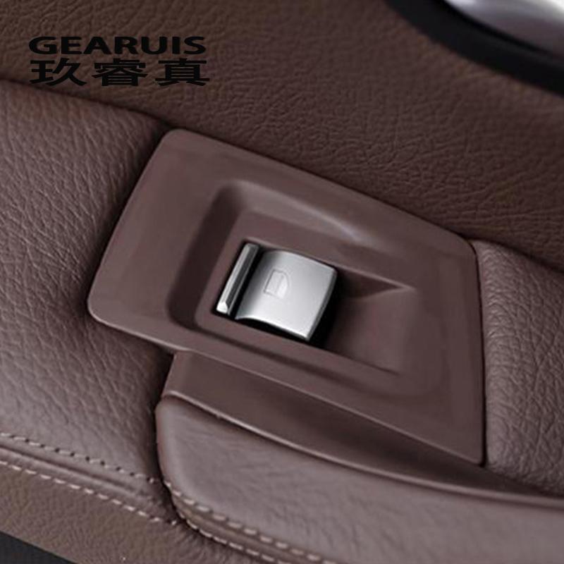 Auto Styling Tür Armlehne Panel Abdeckungen Aufkleber für BMW 5 6 serie F10 F18 F07 5gt Fenster Glas Hebe Tasten auto