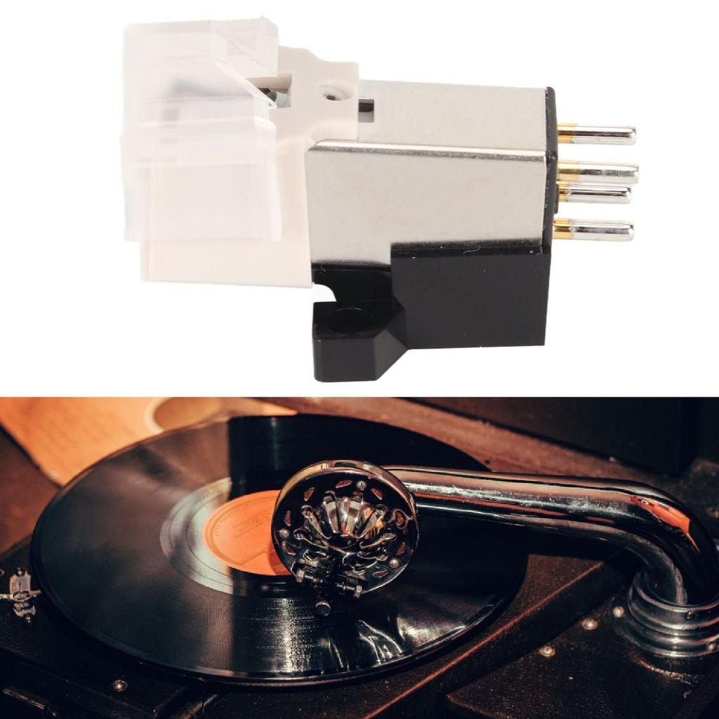 Magnetic Cartridge for LP Vinyl Record Players, Compatible with AT3600L, Magnetic Turntable Replacement Part, Plays Jazz, Rock, Pop, and Other Music,
