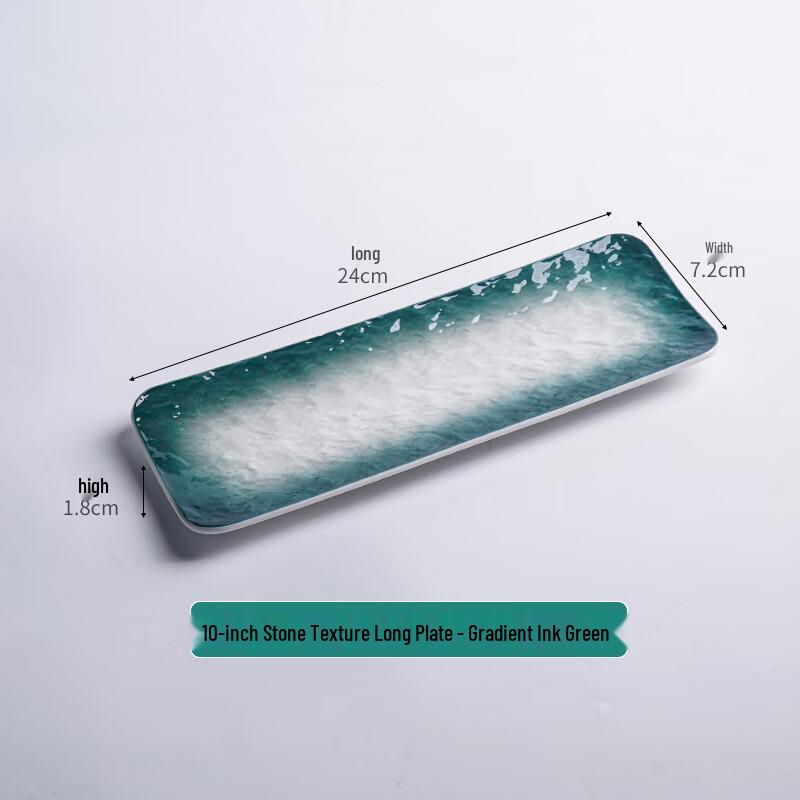 Nordic Ceramic Rectangular Sushi & Serving Plate