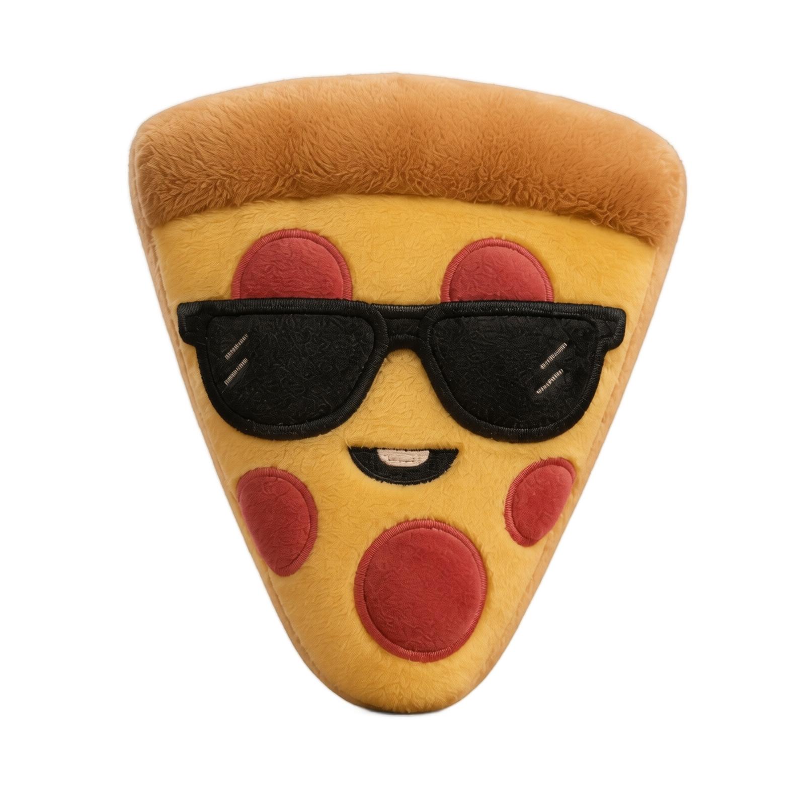Soft Plush Toy Shaped Like a Slice of Pizza with Detailed Stitching and Smooth Texture Suitable for Home Decor or Collectors Display One Size