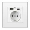 European Standard Wall Power Socket Panel Round Hole Panel Socket