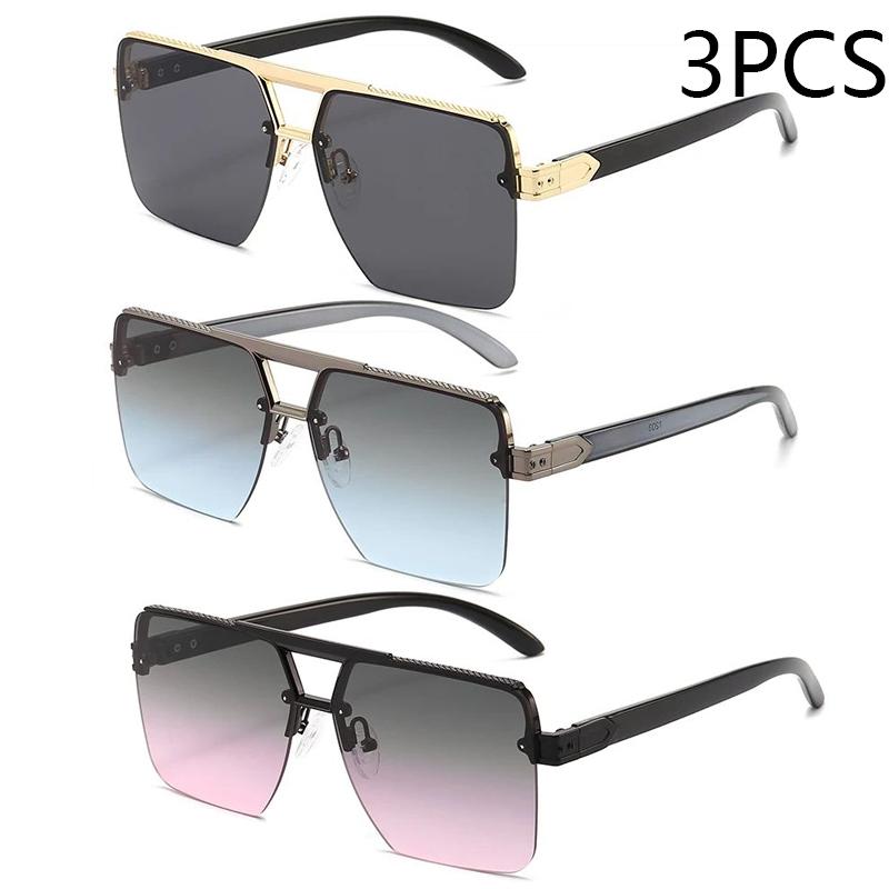 New Square Men's Sunglasses Personality Everything Stylish Sunglasses Trend Sunglasses