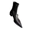 Ankle Boots for Women Pointed Toe Luxury Heeled Shoes Winter Dress Designer 2025 New Elegant Short Botas De Muje Zapatos