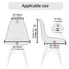 Velvet Fabric Bar Chair Cover Thick Removable Seat Cover Soft Plain Armless Shell Chair Covers for Banquet Office Hotel Home