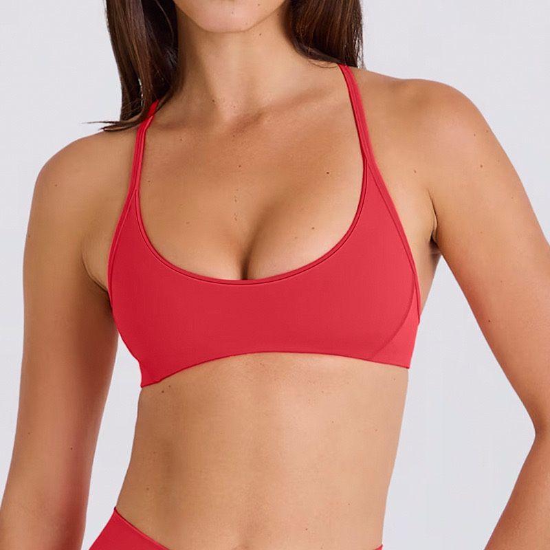 Spaghetti Strap Y Word Beauty Back Exercise Bra Pocket Peach Hip Shorts Yoga Clothes Fitness Suit Sports Suit for Women